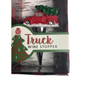 Christmas Bottle Stopper  Classic  Pickup Truck With Tree       New